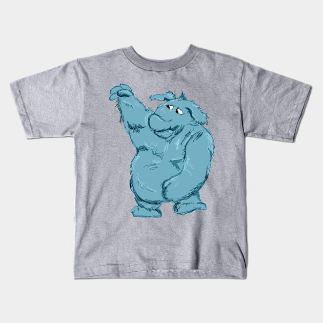 Thog Muppet Show inspired illustration Kids T-Shirt by Debra Forth